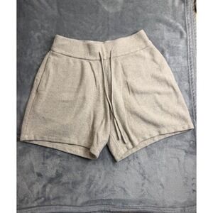 Abercrombie & Fitch Soft Sweater Relaxed Shorts Oatmeal Beige Knit Women's M